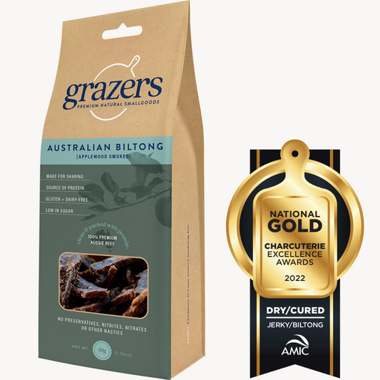 Grazers Australian Biltong 50g: [Applewood Smokey]
